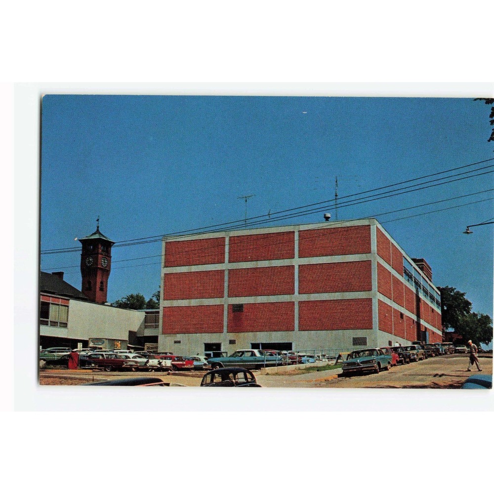 Vintage Fryklund Hall Stout State University Menomonie Wisconsin Postcard